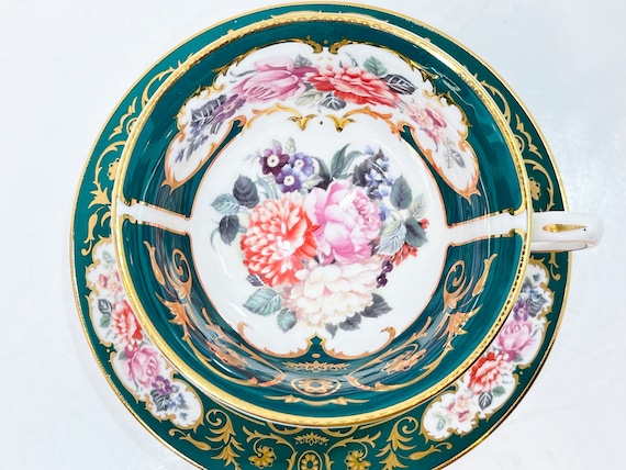 Duchess Teacup and Saucer, English Bone China, Floral Teacup, Antique Teacup, Anniversary Gift, Gift for Her, Housewarming Gift