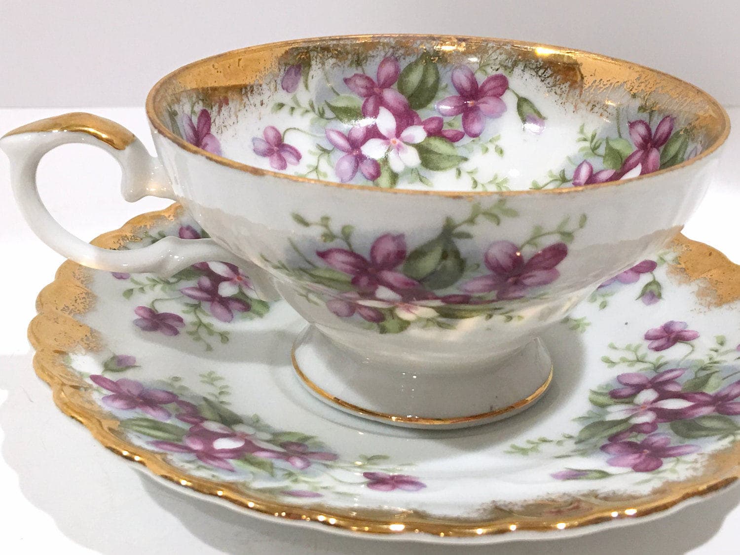 Royal Sealy Tea Cup and Saucer, Japanese Tea Cups, Japanese Teacups