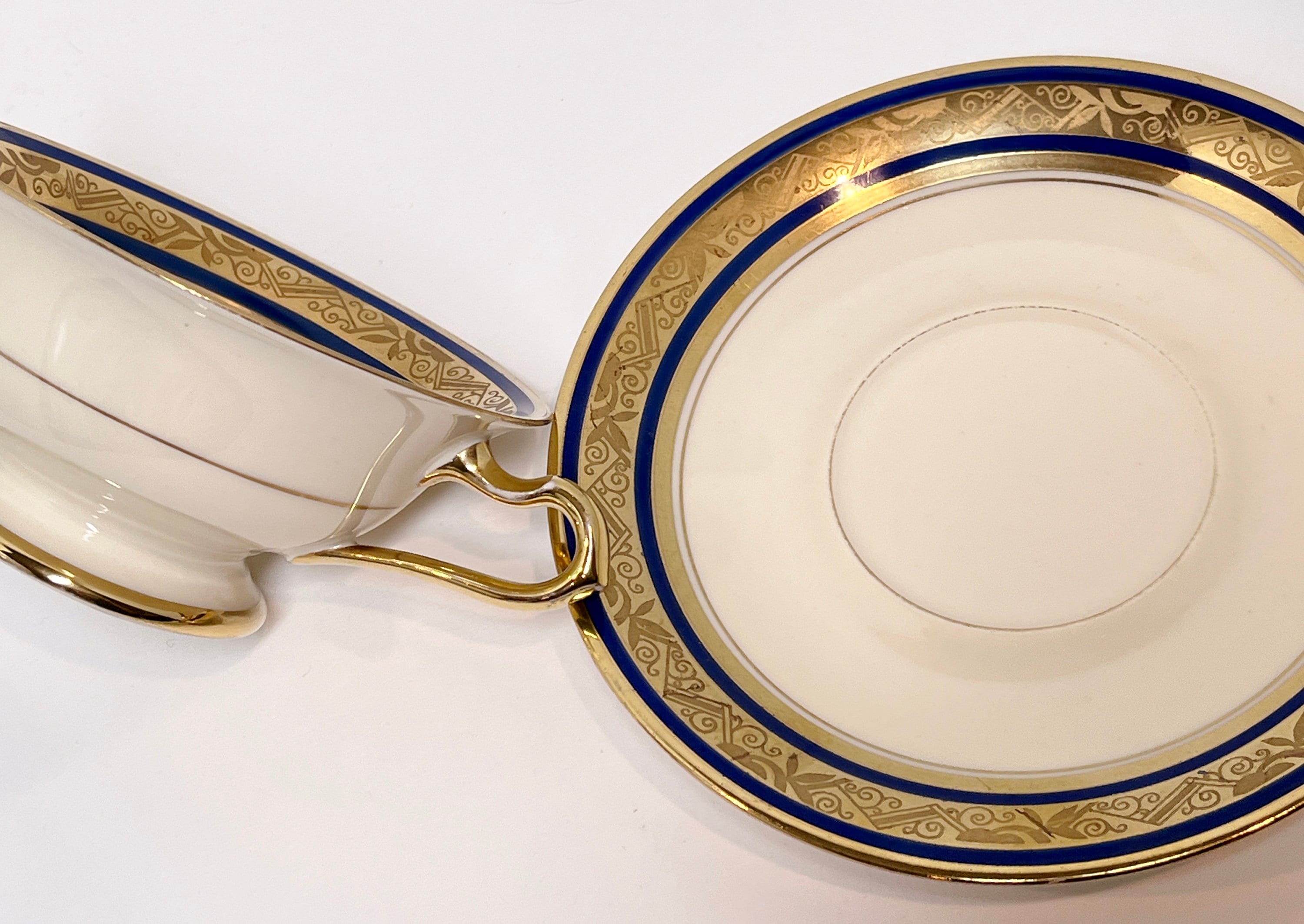 Eschenbach Teacup, Bavarian Teacup, Bavarian German Teacups, Navy Gold