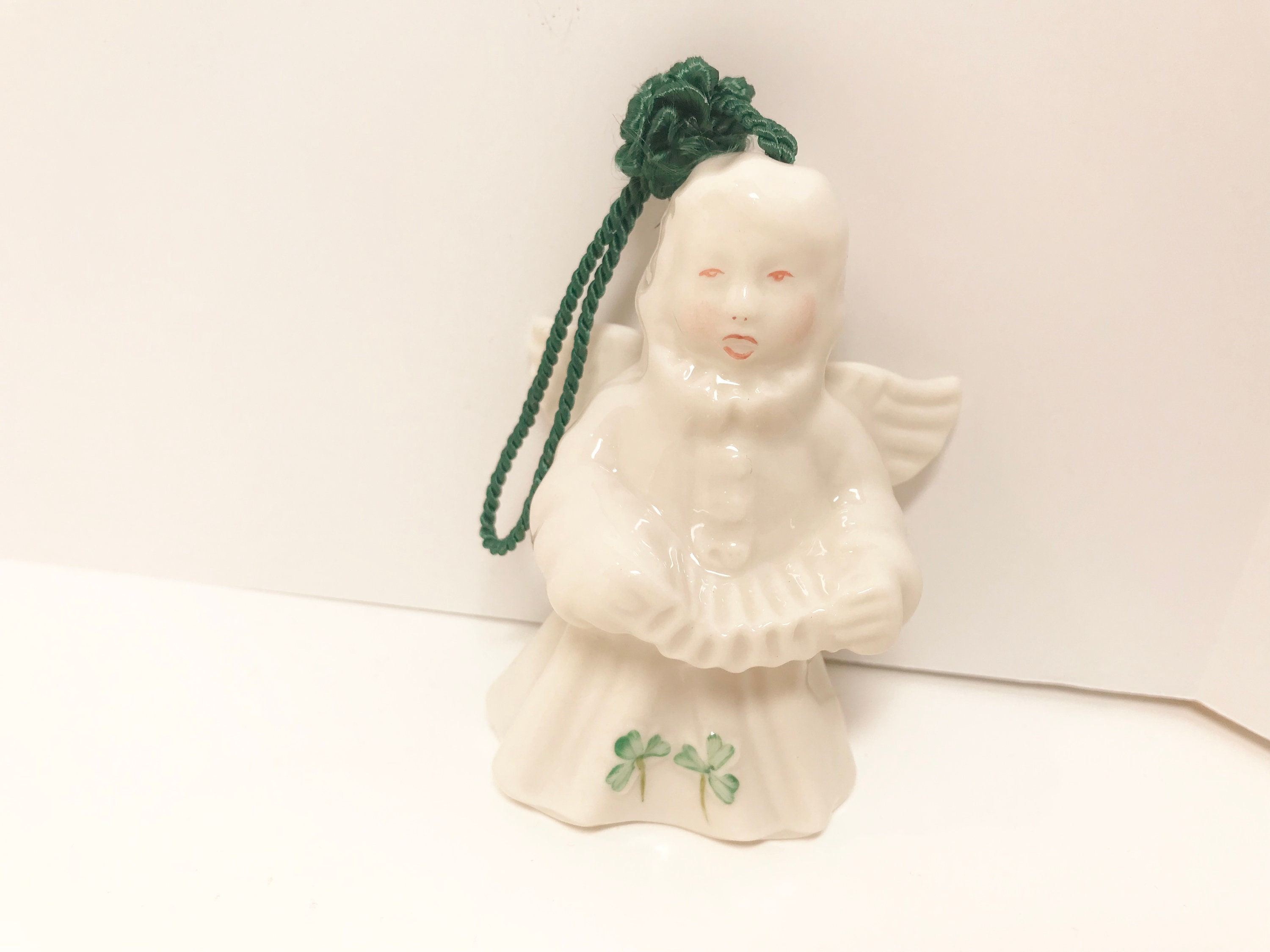 Reserved for SR, Belleek Angel Ornament, Irish Christmas Ornament