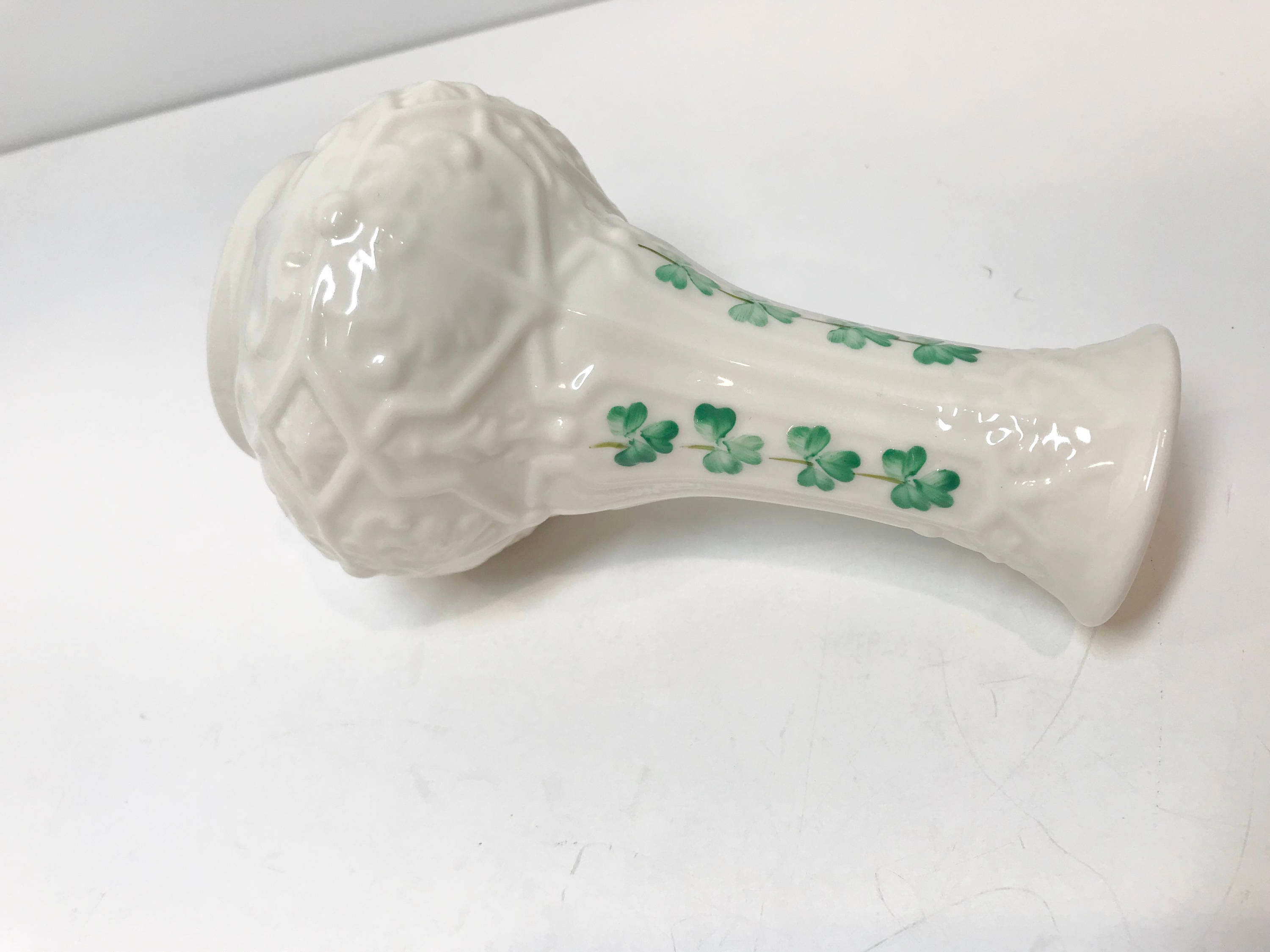 Reserved for SR, Shamrock Belleek Vase, Irish Vase, Belleek China