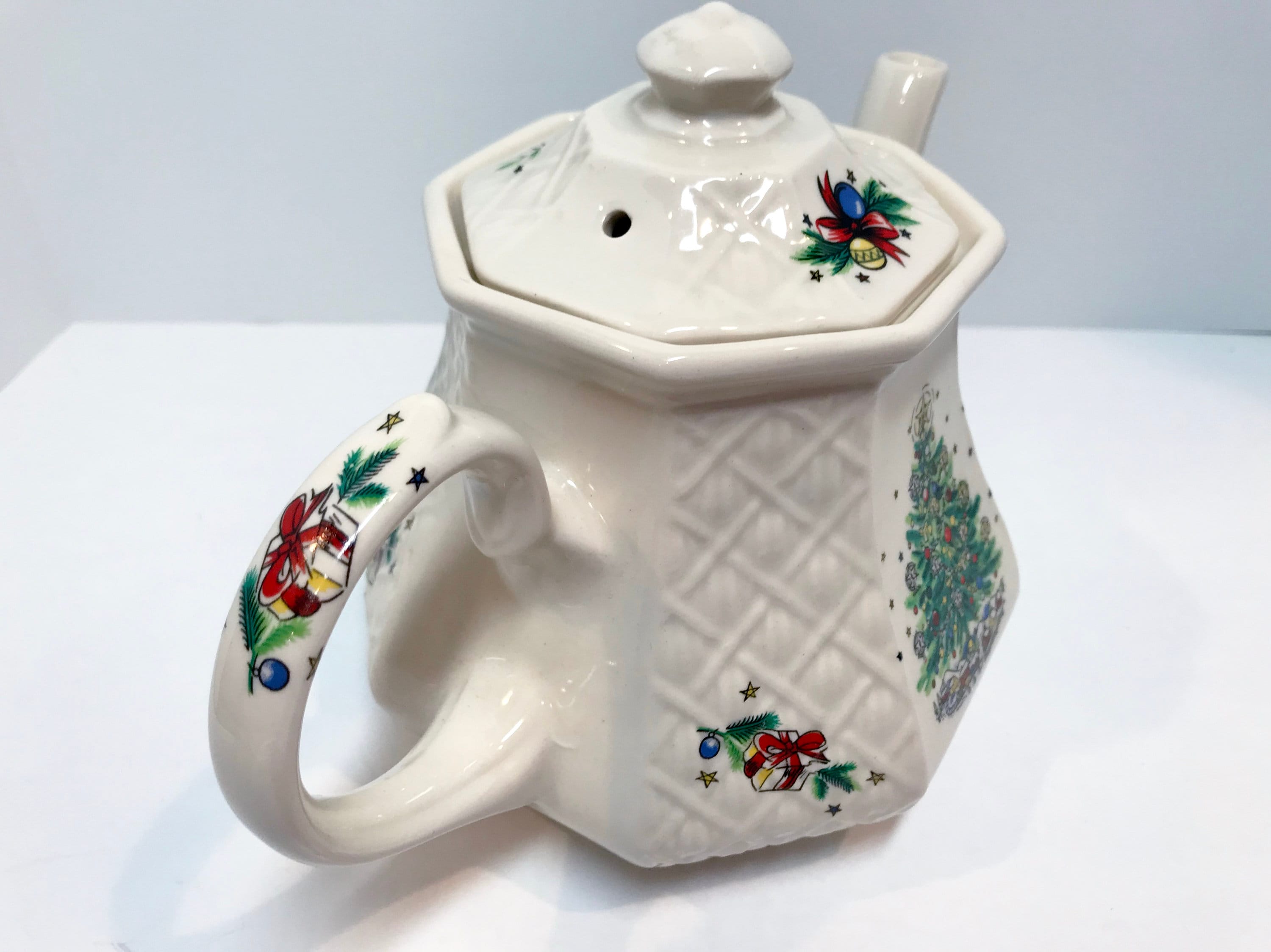 Reserved for SR, Christmas Sadler Teapot, Tea Party, Antique Teapot
