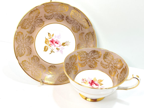 Royal Grafton Teacup and Saucer, Rose Teacup, Antique Teacup, Anniversary Gift, Housewarming Gift, Birthday Gift, Gift for Him