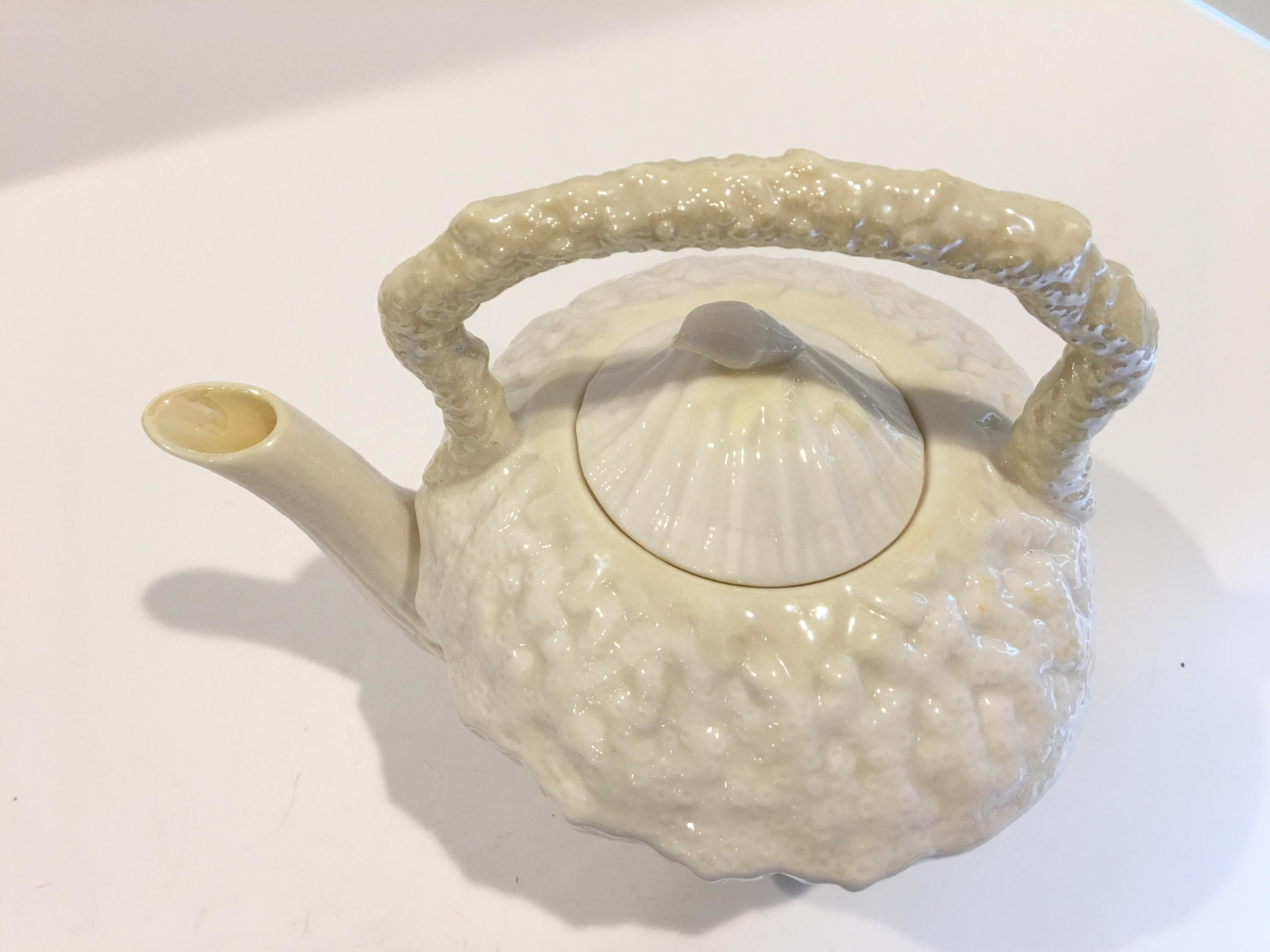 Reserved for SR, Belleek Teapot, 32 ounce Teapot, Irish Teapot, Belleek