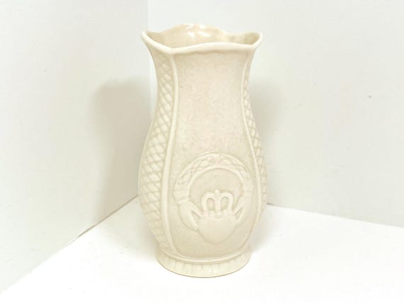 Belleek Vase, Sailboat Vase, Belleek China, Irish Porcelain, Made in Ireland, Blue Mark Belleek, Gift for Her, Housewarming Gift, Irish Vase