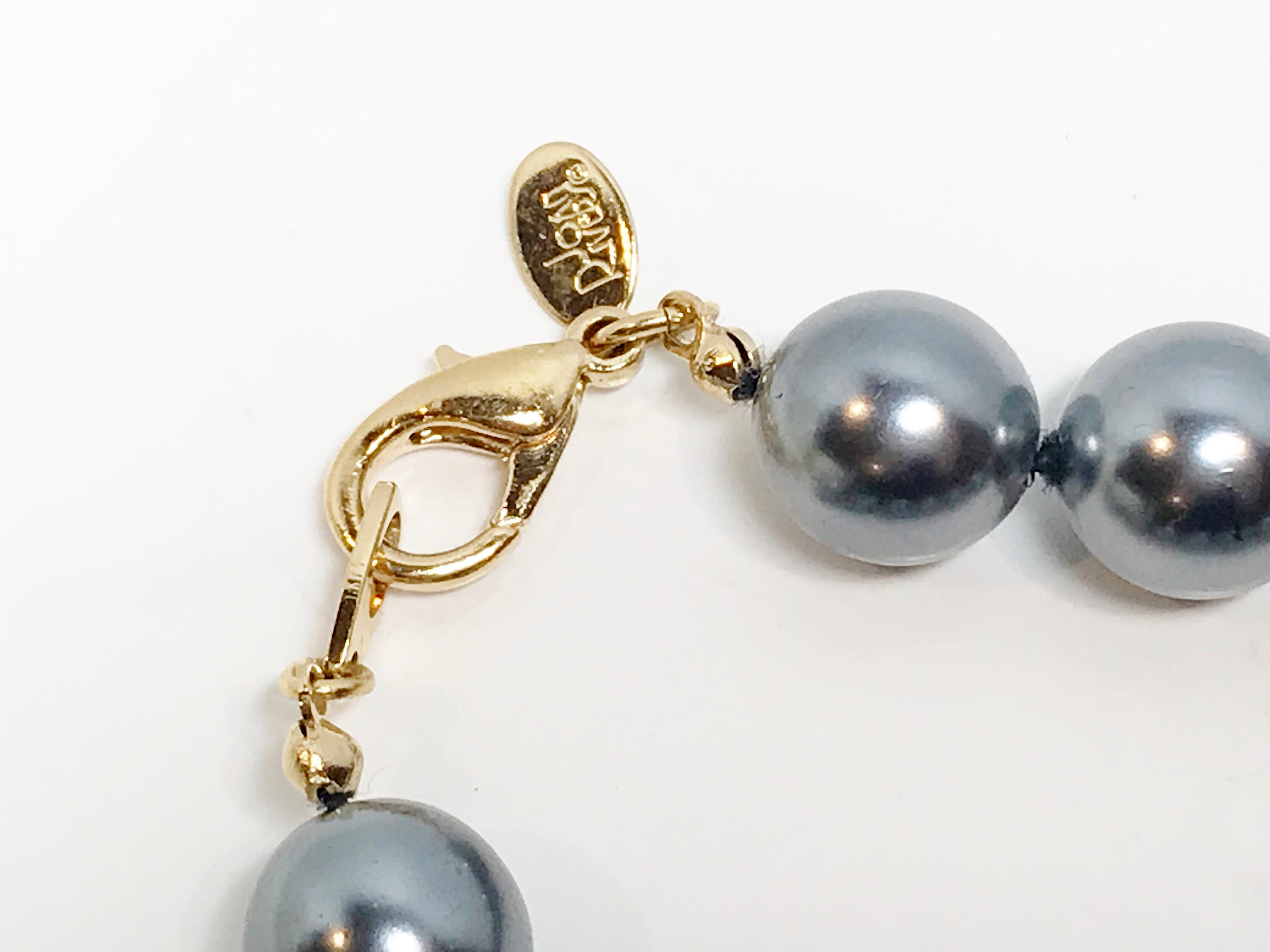 Joan Rivers Necklace, 30 inch Gray Pearl Necklace, Grey Pearl Necklace, Joan Rivers Jewelry