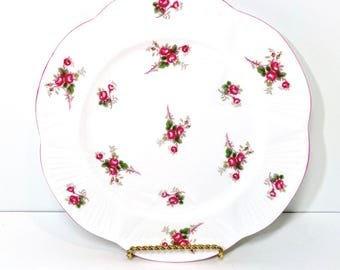 Shelley Bridal Rose Plate, 8 inch Fine Bone China