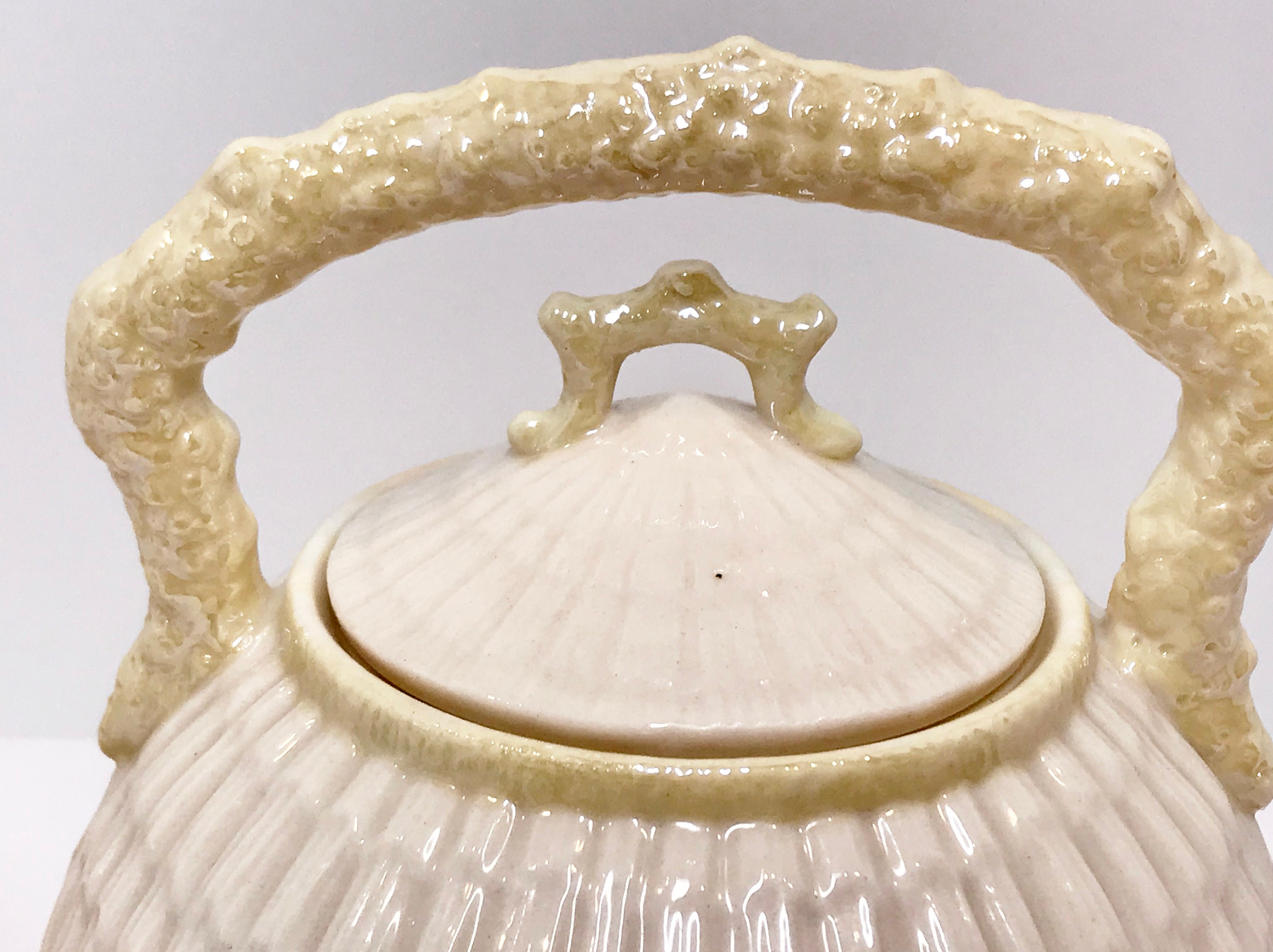 Reserved for SR, Limpet Kettle Teapot, Belleek Teapot, Irish Teapot