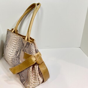 Sac à Main Hobo Tote En Cuir Brun Vieilli Roberta Gandolfi - Occasion, Italie, Fermeture Zip