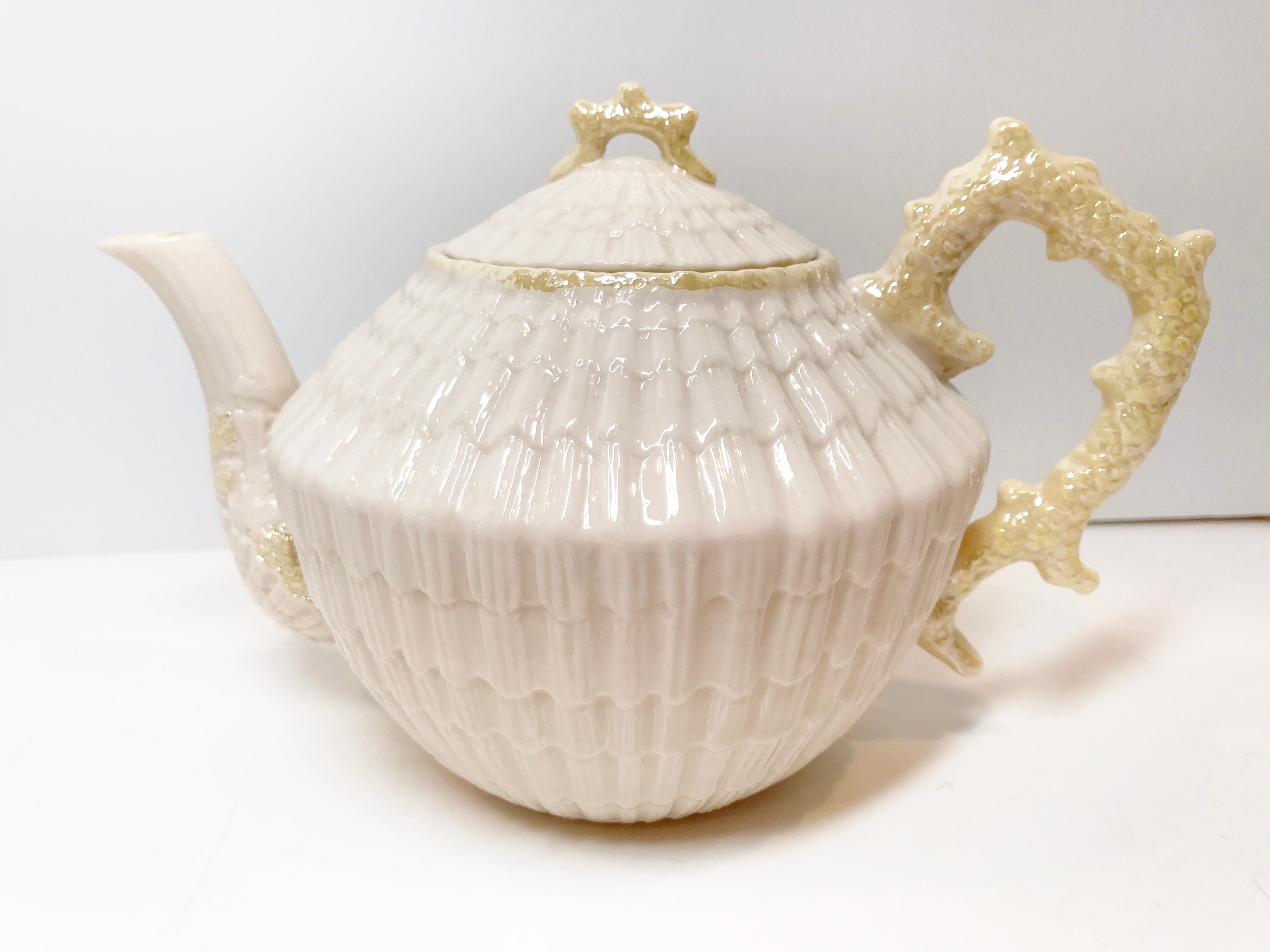 Reserved for SR, Limpet Teapot, Belleek Teapot, Irish Teapot, Belleek China, Irish Porcelain