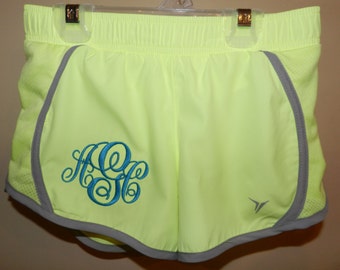 Girls (Youth Size) Monogrammed Running/Athletic Shorts