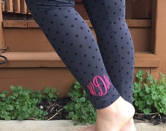 Monogrammed Fashion Leggings Close Out Sale