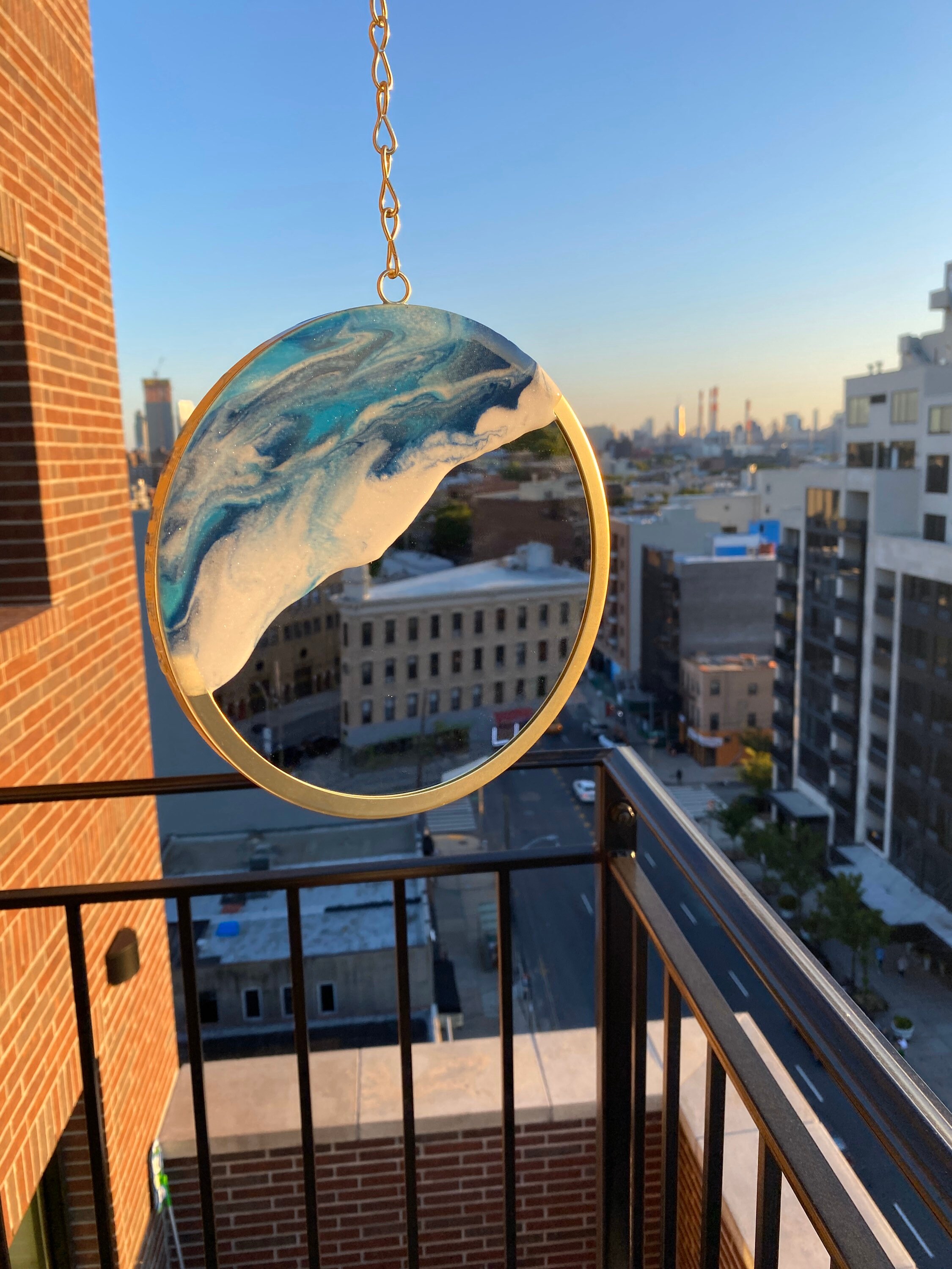 Custom Resin Art Decor Mirror Etsy