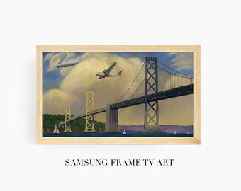 Samsung the Frame TV Art, Landscape Painting, Frame TV Art, Samsung Art TV, Samsung Frame Art, Art Deco