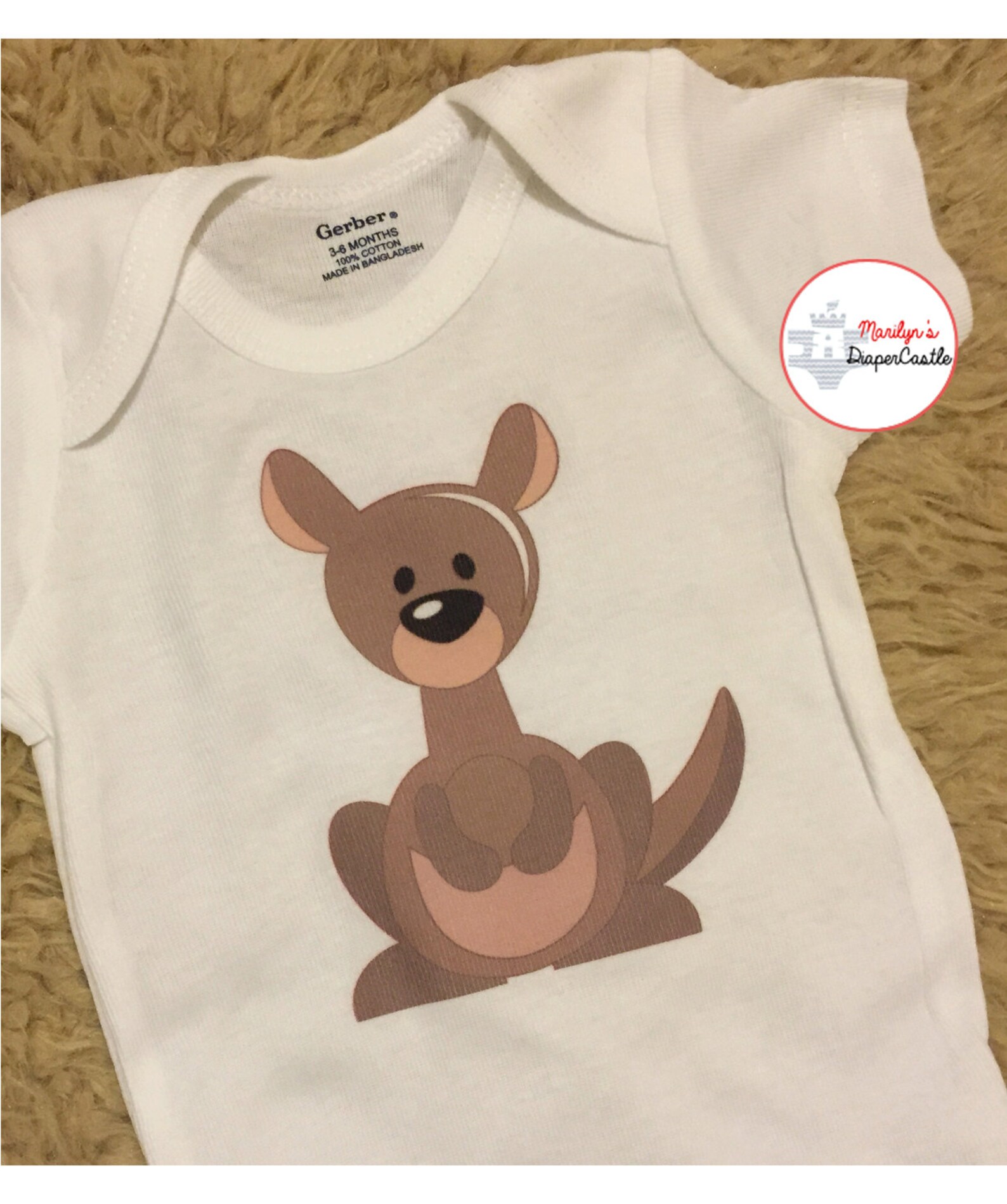 Kangaroo Baby Onesie Baby Onesie Coming Home Outfit Baby Etsy