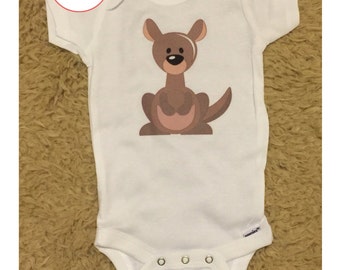 Kangaroo Baby Onesie, Baby Onesie, Coming Home Outfit, Baby Shower Gift