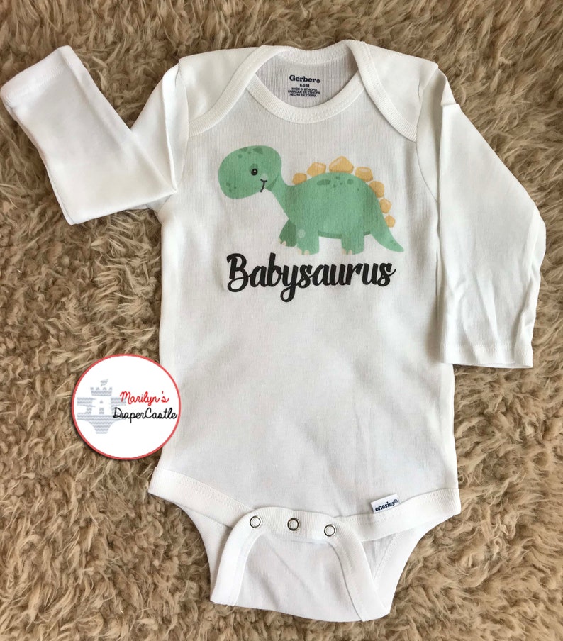 Babysaurus Onesie Dinosaur Onesie Rawr Dino Cute Baby Etsy