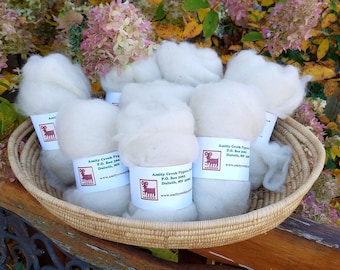 100% Pygora Goat Roving Clouds 2 oz.