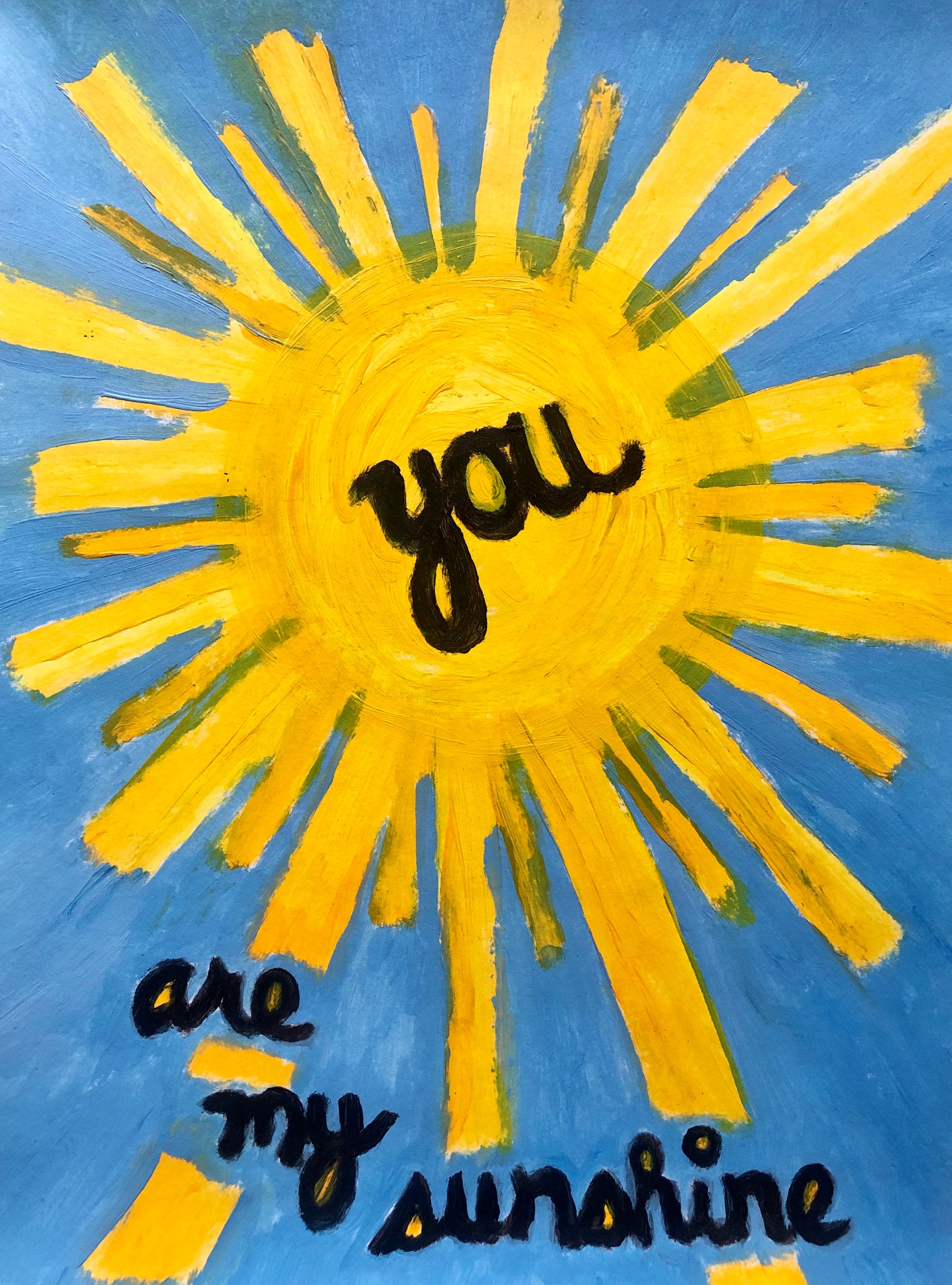 You Are My Sunshine Paint: Brighten Your Day with Art