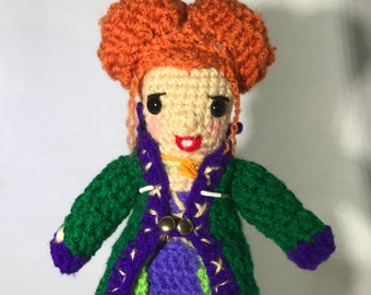 8" Hocus Pocus Inspired Winifred Sanderson Amigurumi