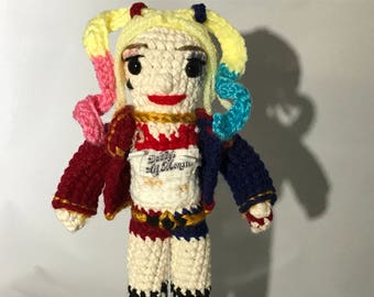 7" Harley Quinn Inspired Amigurumi