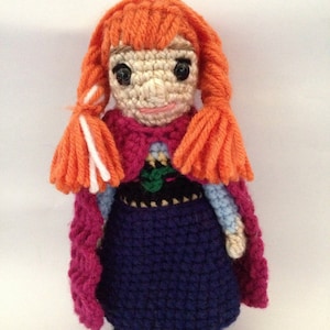 7&quot; Prinses Anna Frozen Geïnspireerd Amigurumi