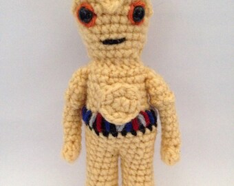7" C-3PO Star Wars Inspired Amigurumi