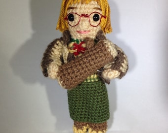 Log Lady Twin Peaks Inspirado Amigurumi