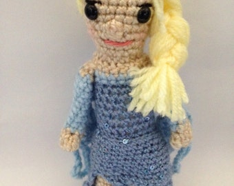 7" Queen Elsa Frozen Inspired Amigurumi