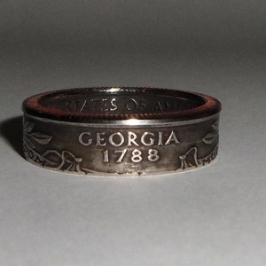 Sealed GEORGIA  us quarter  coin ring size  or pendant