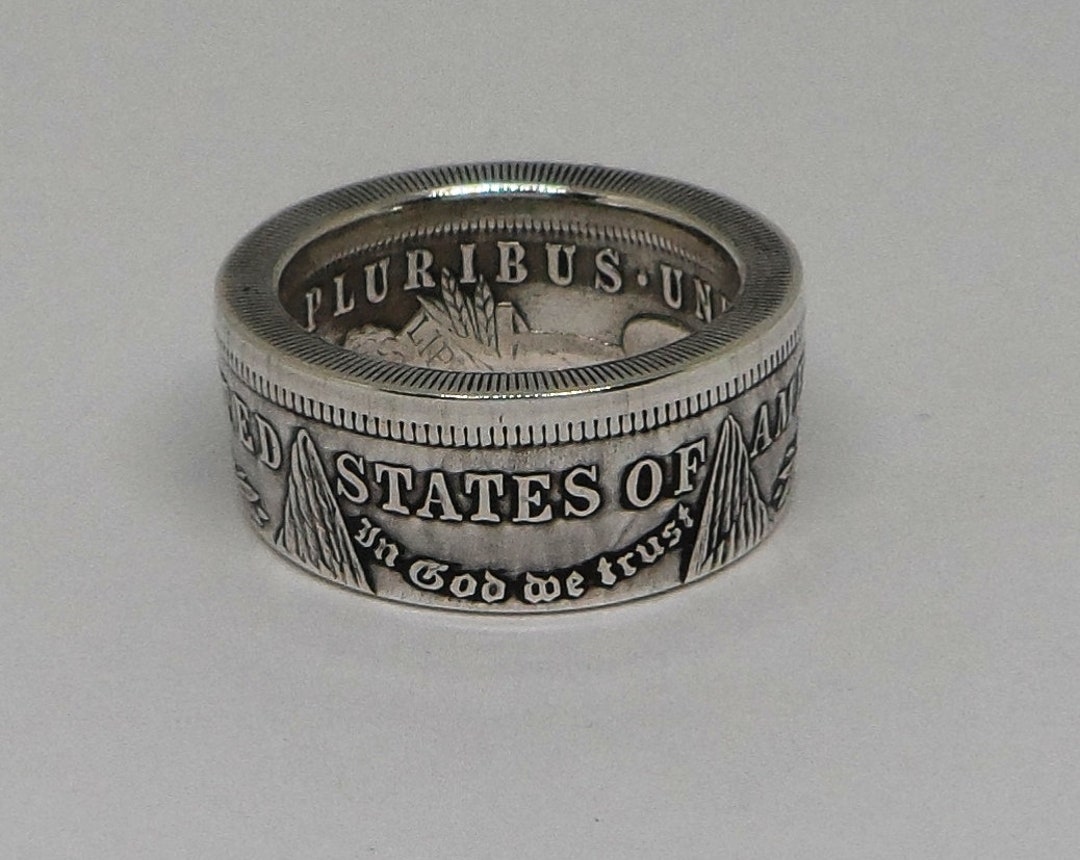 Coin Ring Handmade From United States Morgan Silver Dollar in Sizes 9 ...