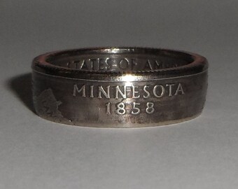 Sealed MINNESOTA   us quarter  coin ring size  or pendant