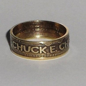 Sealed Chuck E Cheese  Coin token ring  size 4-12