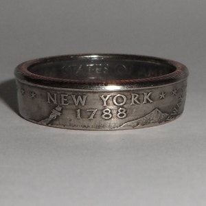 Sealed New York US quarter  coin ring size  or pendant