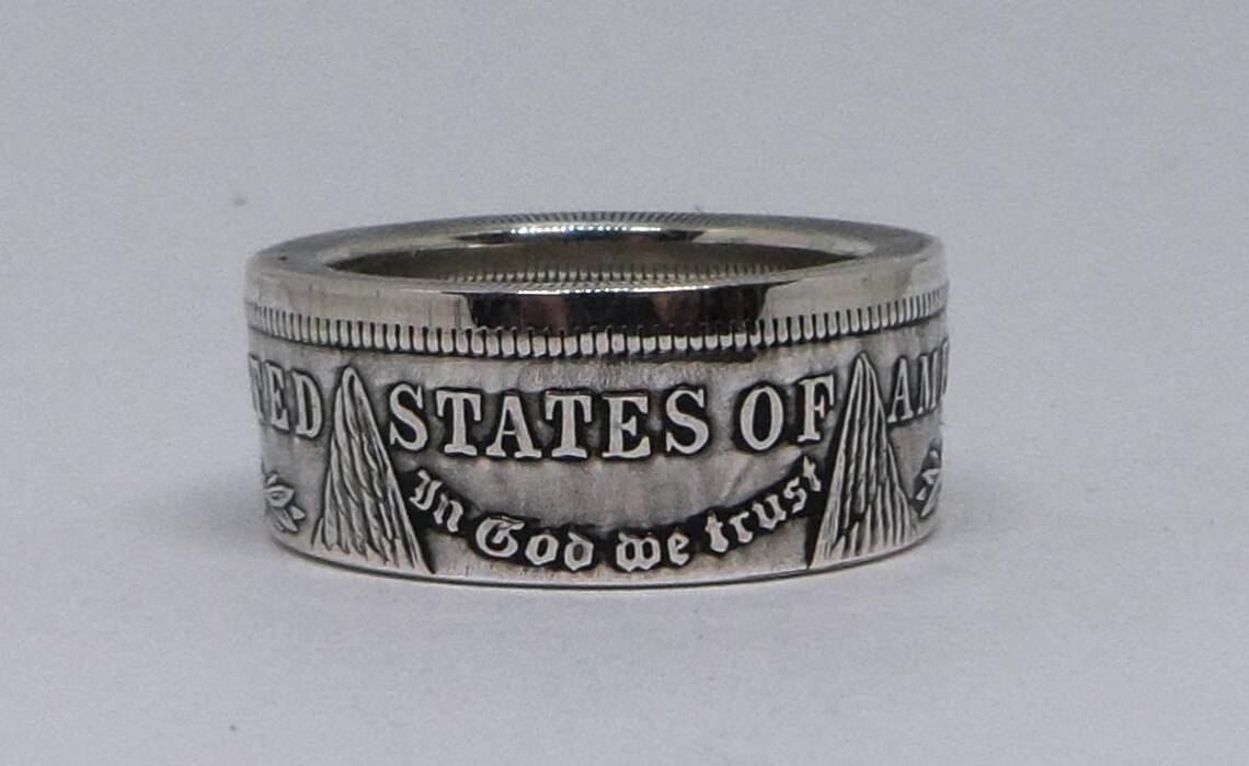Coin Ring handmade from United States Morgan Silver Dollar | Etsy