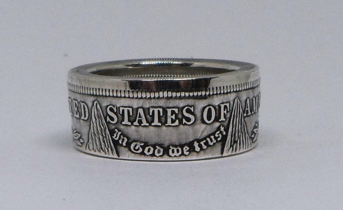 Coin Ring Handmade From United States Morgan Silver Dollar in Sizes 9 ...