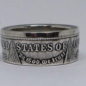 Coin Ring Handmade From United States Morgan Silver Dollar in Sizes 9 ...