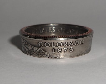 Sealed COLORADO us quarter  coin ring size  or pendant