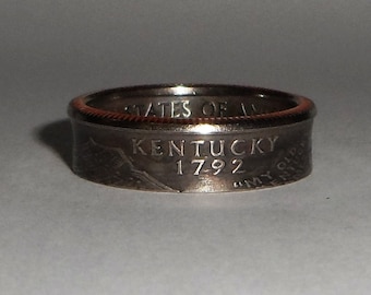 Sealed KENTUCKY  us quarter  coin ring size  or pendant