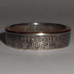 Sealed MISSOURI    us quarter  coin ring size  or pendant