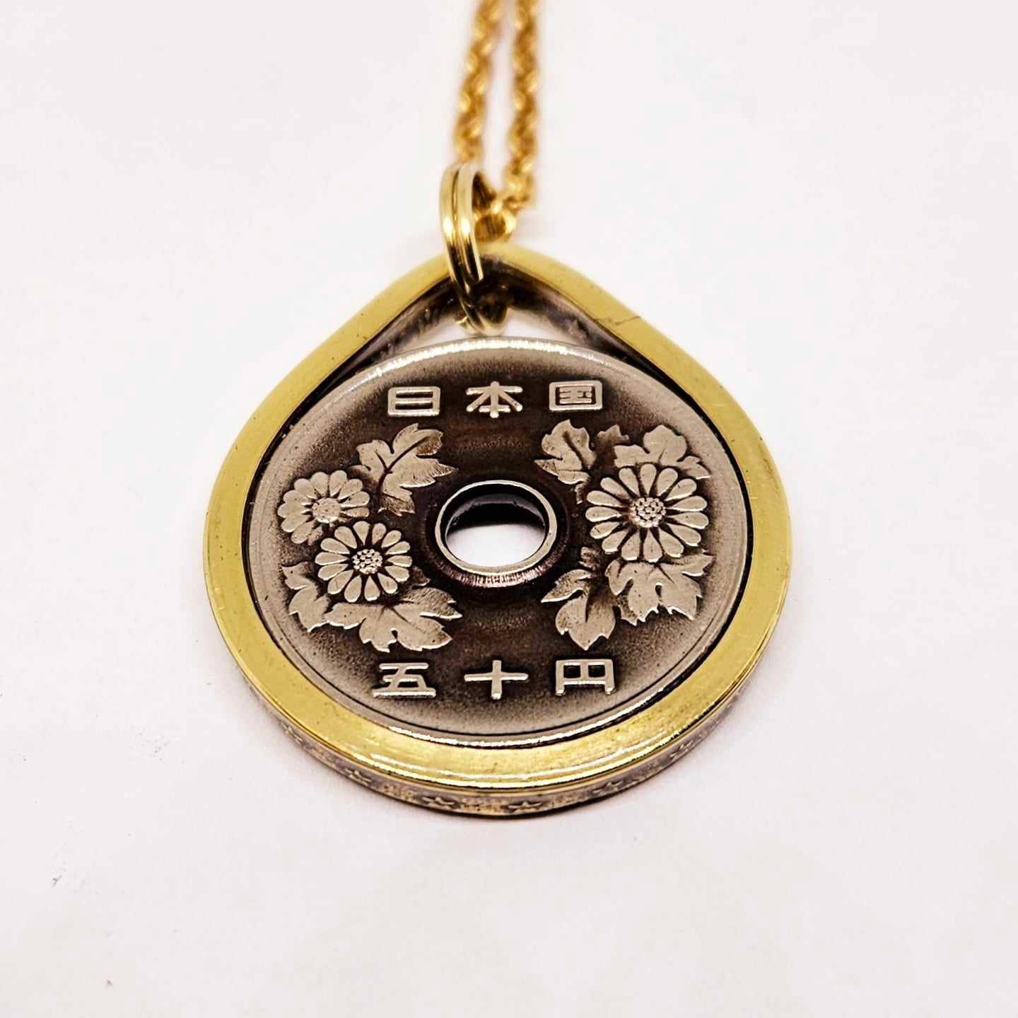 日本　JAPAN コインネックレス Japan coin necklace - Etsy 日本