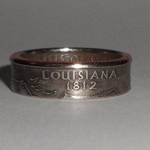 Sealed LOUISIANA  us quarter  coin ring size  or pendant