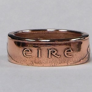 Sealed Ring hand made from Irish 2 pence coin image 2