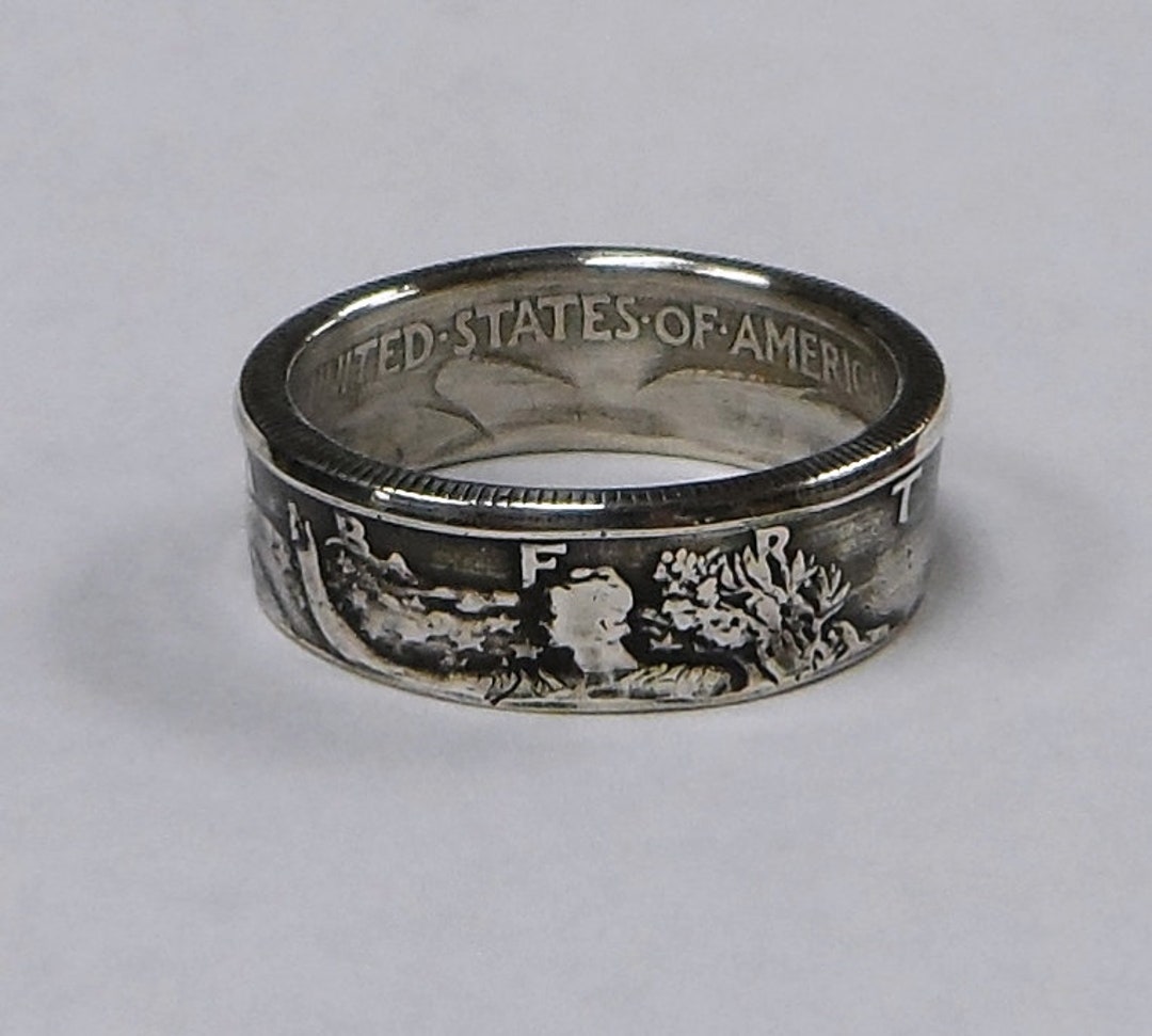 Coin Ring Made From US Silver Half Dollar 1941-1945 Sizes - Etsy