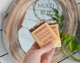 Handmade Patchouli Soap Shea Butter Bath Soap Cleansing Bar Soap Zero Waste Palm Oil Free Gift For Mum Multi Buy Option