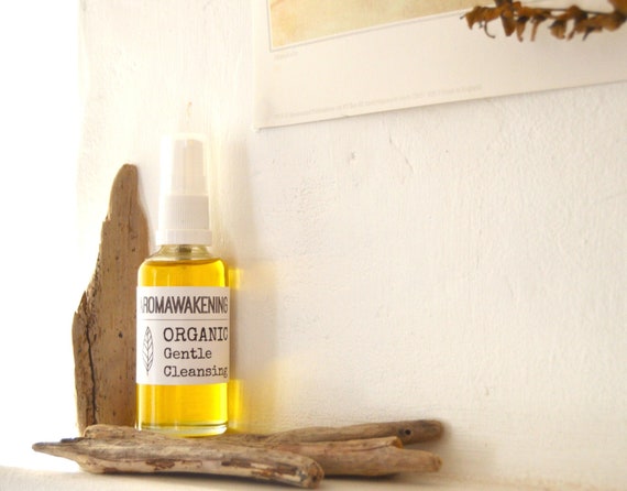 Organic oil cleanser, all-natural cleanser, make-up remover, cooling spearmint & lavender 50ml 1.69 fl oz