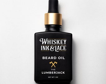 The Lumberjack Beard Oil - Cedarwood & Bergamot Scented Beard Oil, Beard Moisturizer, Beard Conditioner, Vegan Beard Care, Woodsy Beard Oil