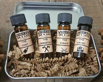 Intro to Beard Oil Sample Kit, 4 Top Selling Beard Oils, Beard Oil Sample, Beard Grooming Kit Gift For Men Father's Day Gift for Dad