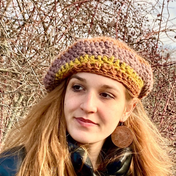 Crochet French Beret Etsy