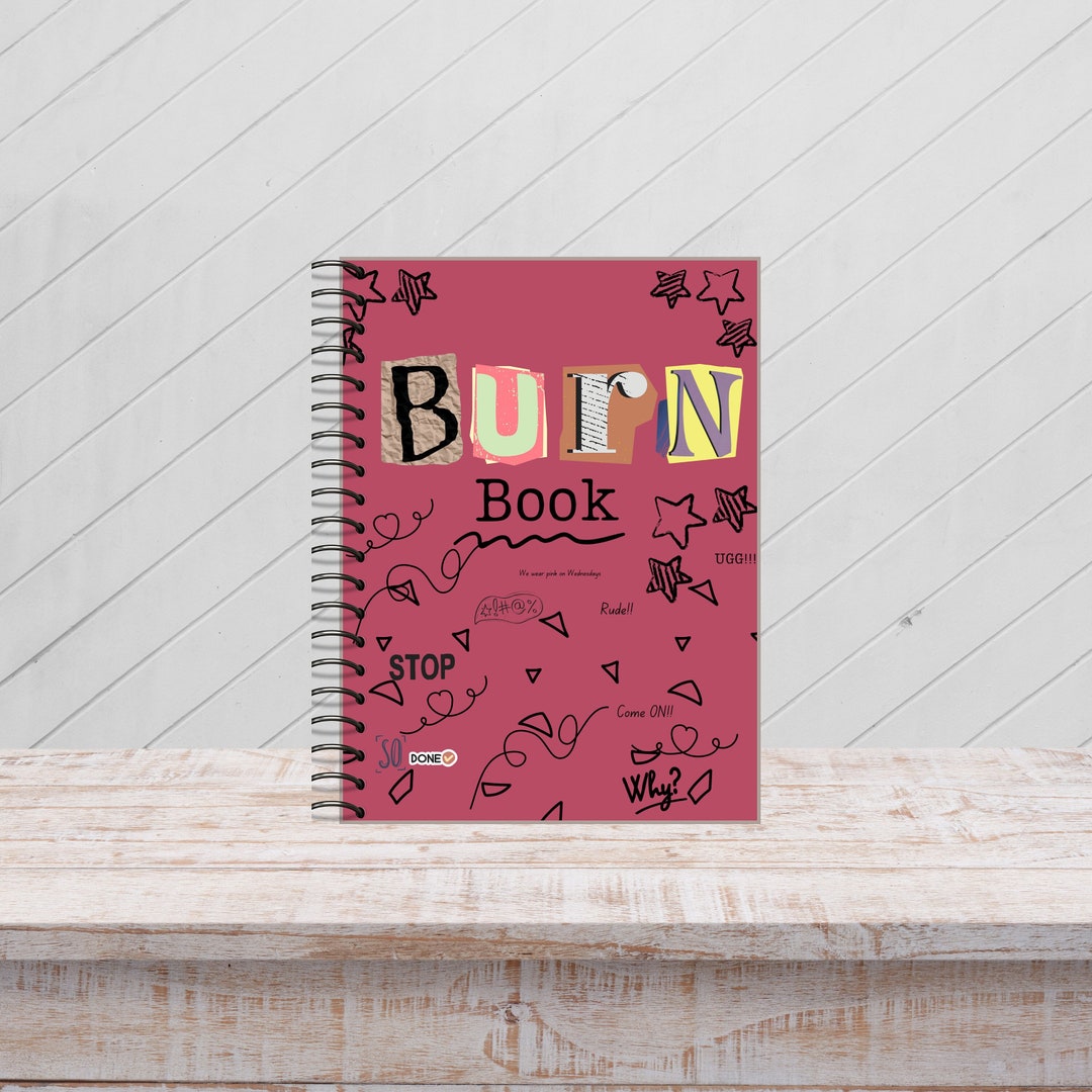 Burn Book, Burn Journal, Personalized Notebook Burn Book, Gift for